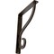 Ekena Millwork Ashford Single, Wrought Iron Bracket, (Single center brace), Antiqued Bron 1 1/2"W  x 7 1/2"D x 10"H BKTM01X07X10SASABZ - alternate 1